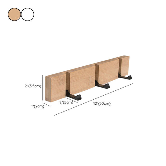 Hölzerner Kleiderbügel zeitgenössischer Stil Home Wall Hanging Coat Rack