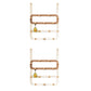Metal and Wood Coat Hanger Contemporary Style Home Wall Hanging Coat Rack