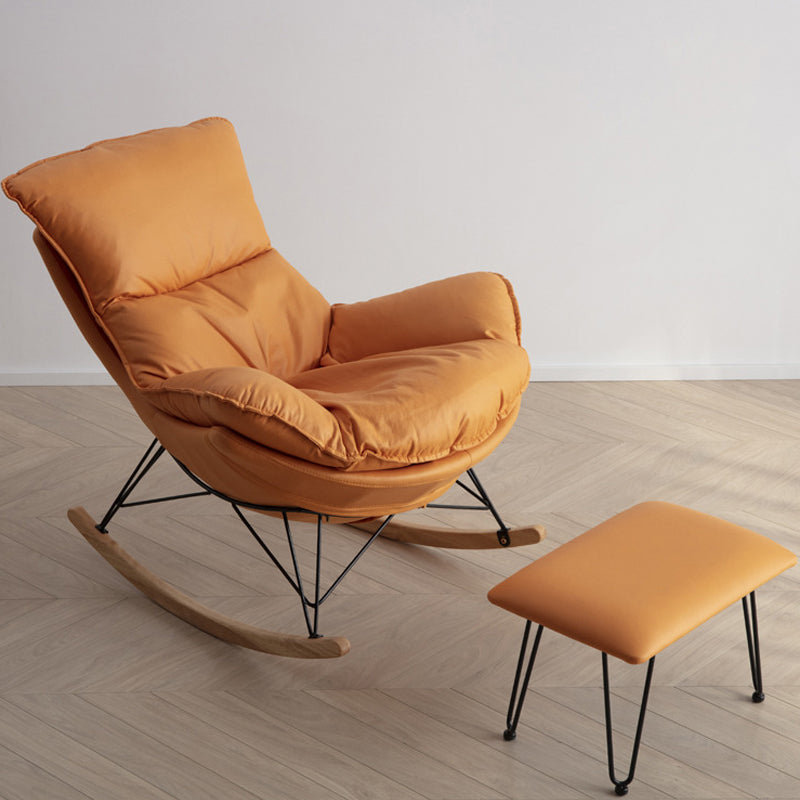 リラックスするためのモダンな怠zyなソファロッキングチェア屋内ロッキングチェア