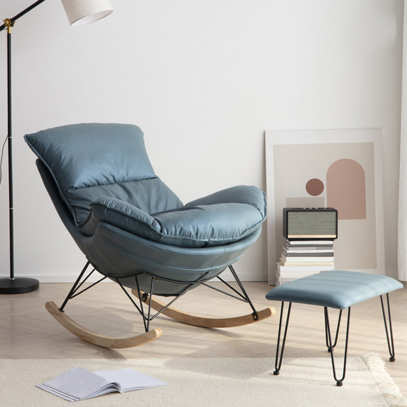 リラックスするためのモダンな怠zyなソファロッキングチェア屋内ロッキングチェア