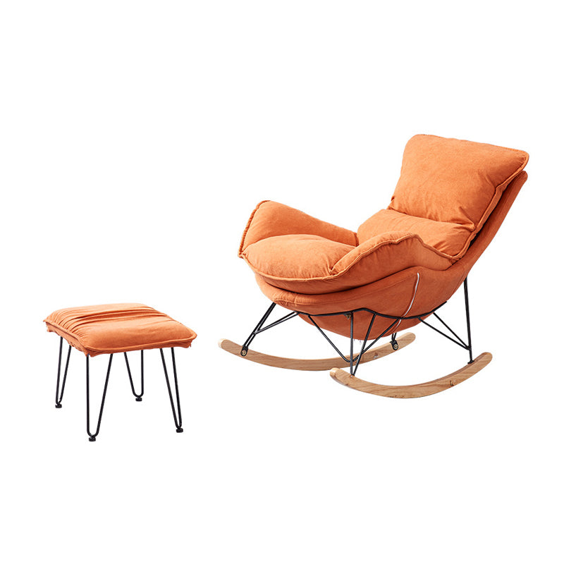 リラックスするためのモダンな怠zyなソファロッキングチェア屋内ロッキングチェア
