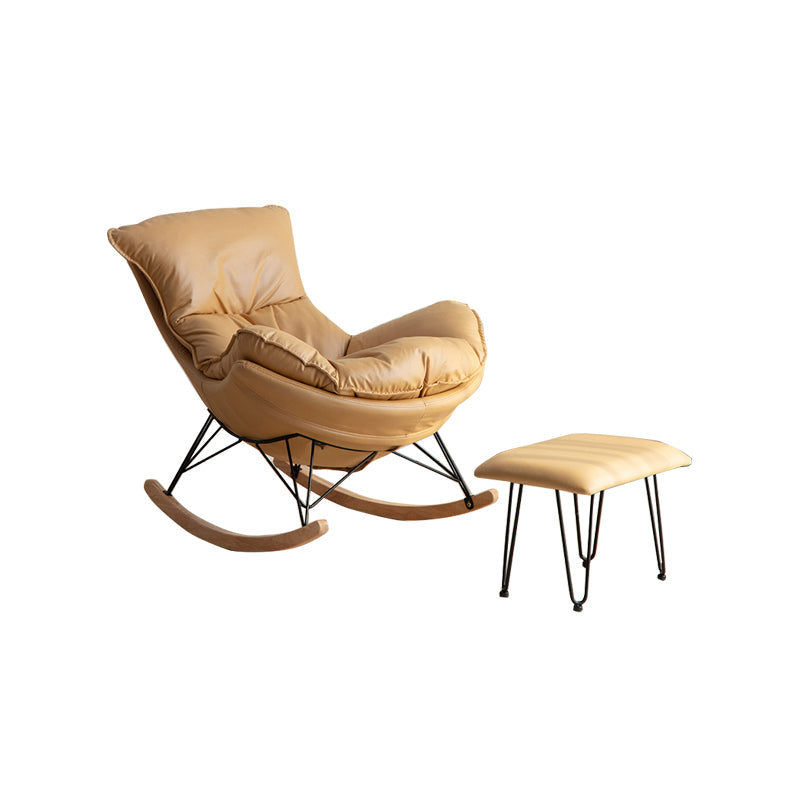 リラックスするためのモダンな怠zyなソファロッキングチェア屋内ロッキングチェア