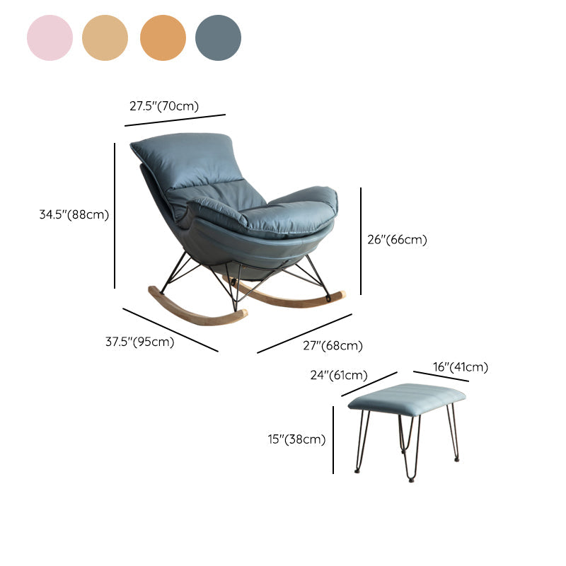リラックスするためのモダンな怠zyなソファロッキングチェア屋内ロッキングチェア