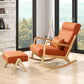 Chaise à bascule à domicile de base en bois moderne Lounge loisir chaise paresseuse pour balcon