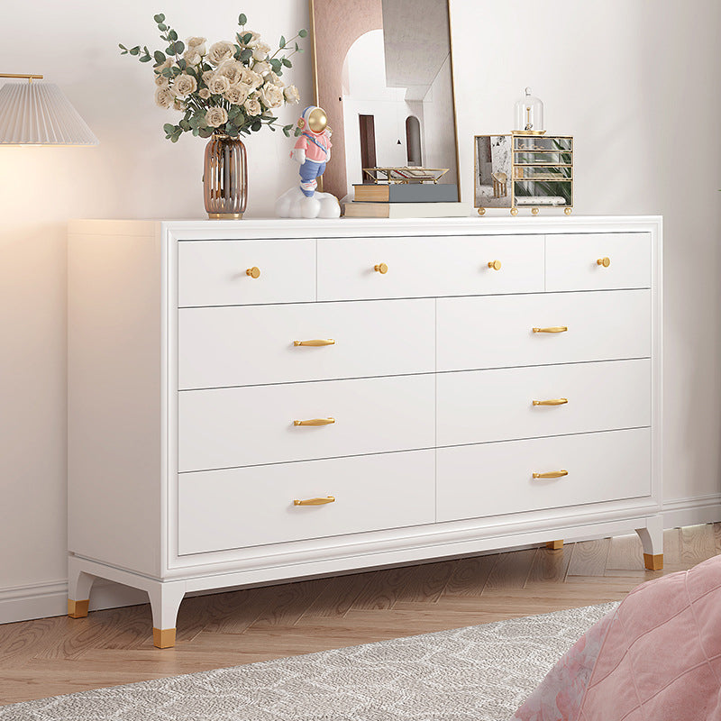 Classic Glam Storage Chest White 5/8/9 Drawers Chest , 15.6-inch Width Clearhalo 'Bedroom Furniture' 'Dressers & Chests' 'dressers_chests' 'furn' 'furn_dressers_chests' 'Furniture' 6842990