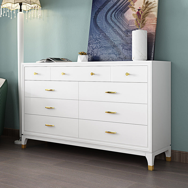 Classic Glam Storage Chest White 5/8/9 Drawers Chest , 15.6-inch Width Clearhalo 'Bedroom Furniture' 'Dressers & Chests' 'dressers_chests' 'furn' 'furn_dressers_chests' 'Furniture' 6842993