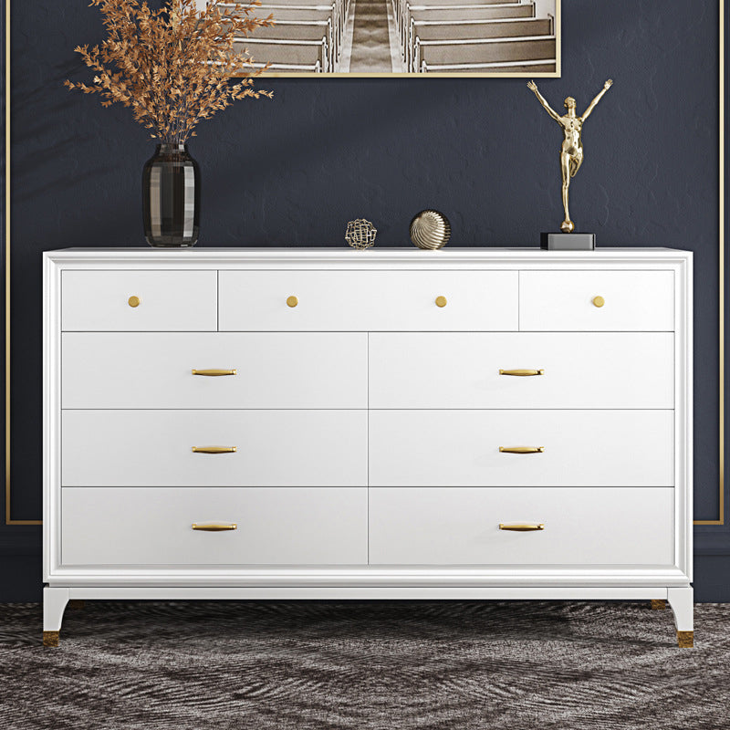 Classic Glam Storage Chest White 5/8/9 Drawers Chest , 15.6-inch Width Clearhalo 'Bedroom Furniture' 'Dressers & Chests' 'dressers_chests' 'furn' 'furn_dressers_chests' 'Furniture' 6842995