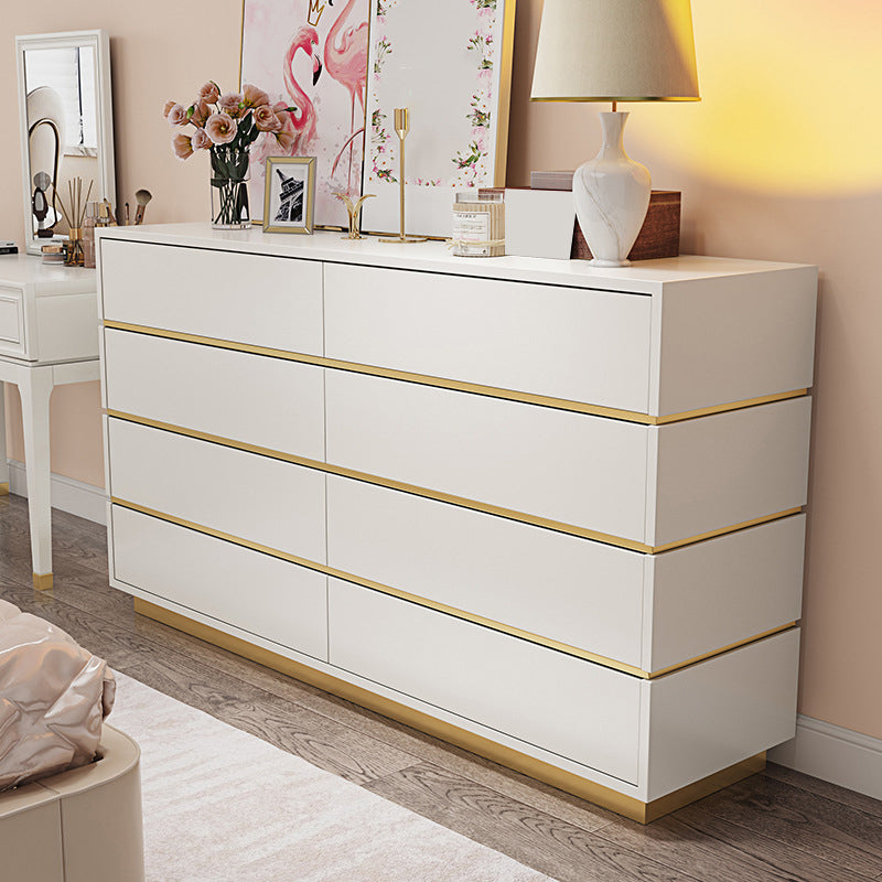 Classic Glam Storage Chest White 5/8/9 Drawers Chest , 15.6-inch Width Clearhalo 'Bedroom Furniture' 'Dressers & Chests' 'dressers_chests' 'furn' 'furn_dressers_chests' 'Furniture' 6842997