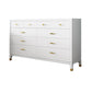 Classic Glam Storage Chest White 5/8/9 Drawers Chest , 15.6-inch Width Clearhalo 'Bedroom Furniture' 'Dressers & Chests' 'dressers_chests' 'furn' 'furn_dressers_chests' 'Furniture' 6842998