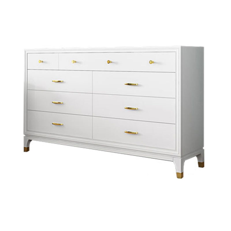 Classic Glam Storage Chest White 5/8/9 Drawers Chest , 15.6-inch Width Clearhalo 'Bedroom Furniture' 'Dressers & Chests' 'dressers_chests' 'furn' 'furn_dressers_chests' 'Furniture' 6842998