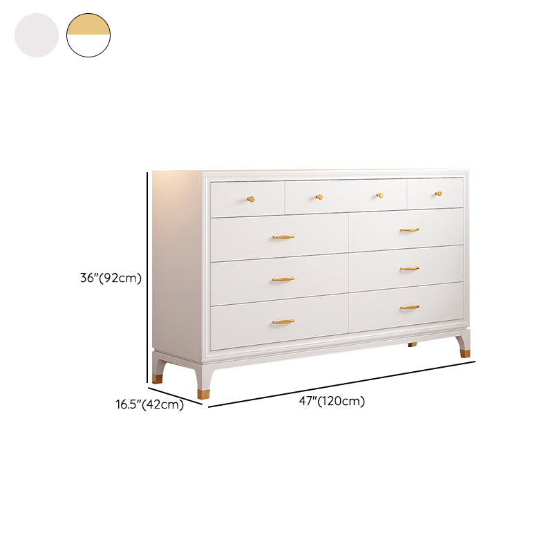 Classic Glam Storage Chest White 5/8/9 Drawers Chest , 15.6-inch Width Clearhalo 'Bedroom Furniture' 'Dressers & Chests' 'dressers_chests' 'furn' 'furn_dressers_chests' 'Furniture' 6843003