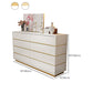 Classic Glam Storage Chest White 5/8/9 Drawers Chest , 15.6-inch Width Clearhalo 'Bedroom Furniture' 'Dressers & Chests' 'dressers_chests' 'furn' 'furn_dressers_chests' 'Furniture' 6843007