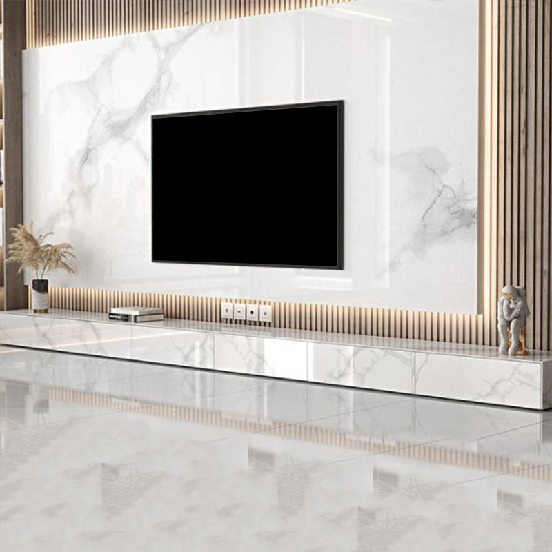 Stone TV Stand Modern TV Console with 6 Drawers Included, White Clearhalo 'furn' 'furn_tv_stands_entertainment_centers' 'Furniture' 'Living Room Furniture' 'TV Stands & Entertainment Centers' 'TV Stands & Media Storage Furniture' 'tv_stands_entertainment_centers' 6843011
