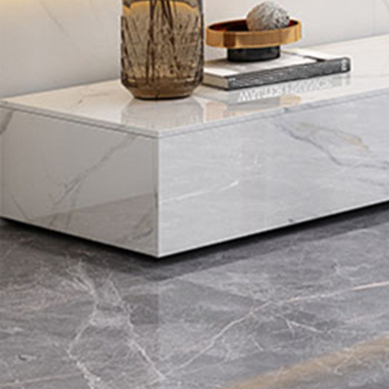 Stone TV Stand Modern TV Console with 6 Drawers Included, White Clearhalo 'furn' 'furn_tv_stands_entertainment_centers' 'Furniture' 'Living Room Furniture' 'TV Stands & Entertainment Centers' 'TV Stands & Media Storage Furniture' 'tv_stands_entertainment_centers' 6843015