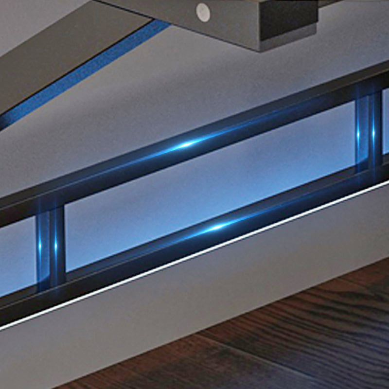 Modern Wooden Office Desk Antique Finish Computer Desk with Metal Legs Clearhalo 'furn' 'furn_office_desk' 'Furniture' 'Office Desks' 'Office Furniture' 'office_desk' 6843242