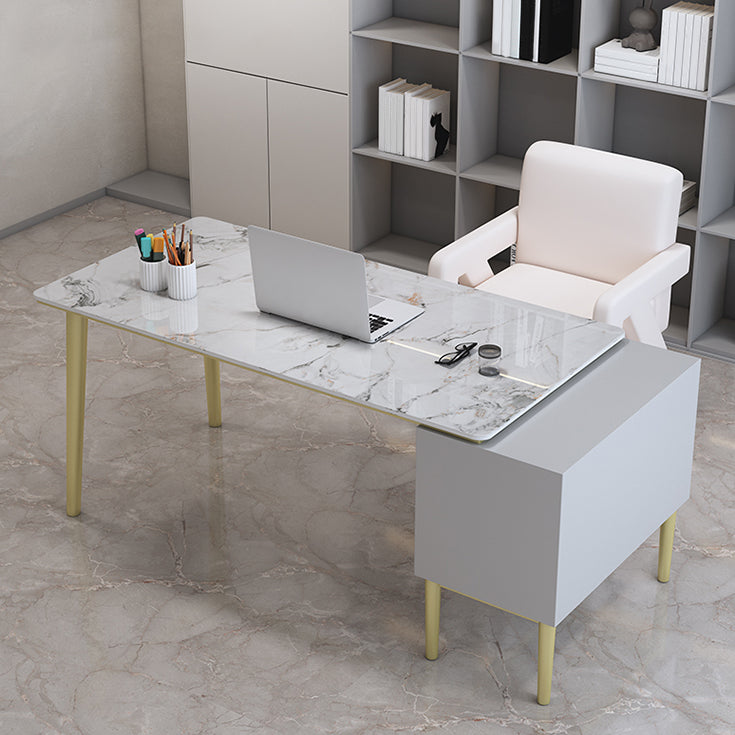Glam Stone Office Schreibtischschrank gehörte Schreibtisch für Büro