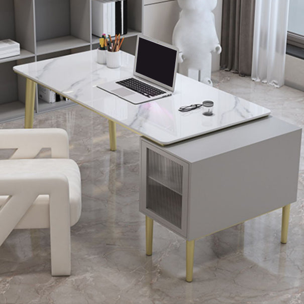 Glam Stone Office Schreibtischschrank gehörte Schreibtisch für Büro