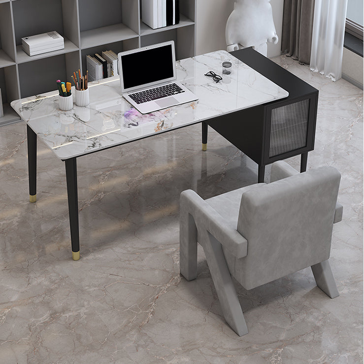 Glam Stone Office Schreibtischschrank gehörte Schreibtisch für Büro