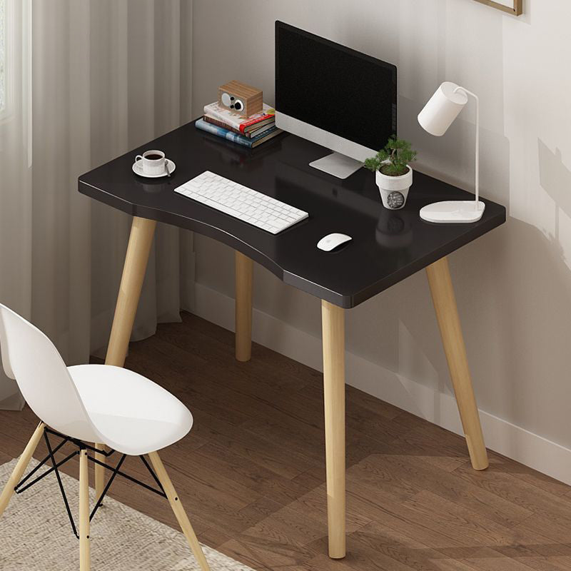 Rectangular Shaped Office Desk Natural/White/Black Writing Desk for Office 28"L x 16"W x 29"H Black Clearhalo 'furn' 'furn_office_desk' 'Furniture' 'Office Desks' 'Office Furniture' 'office_desk' 6843304