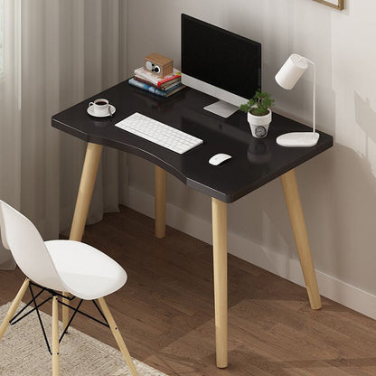 Rectangular Shaped Office Desk Natural/White/Black Writing Desk for Office 28"L x 16"W x 29"H Black Clearhalo 'furn' 'furn_office_desk' 'Furniture' 'Office Desks' 'Office Furniture' 'office_desk' 6843304