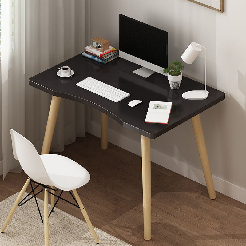 Rectangular Shaped Office Desk Natural/White/Black Writing Desk for Office 31.5"L x 19.7"W x 28.7"H Black Clearhalo 'furn' 'furn_office_desk' 'Furniture' 'Office Desks' 'Office Furniture' 'office_desk' 6843305