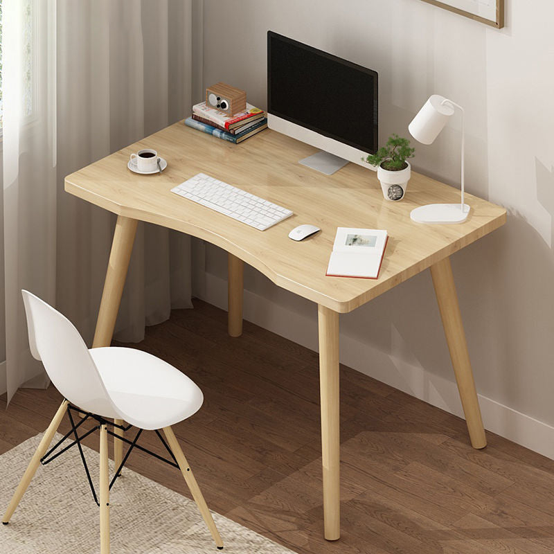 Rectangular Shaped Office Desk Natural/White/Black Writing Desk for Office 31.5"L x 19.7"W x 28.7"H Natural Clearhalo 'furn' 'furn_office_desk' 'Furniture' 'Office Desks' 'Office Furniture' 'office_desk' 6843309