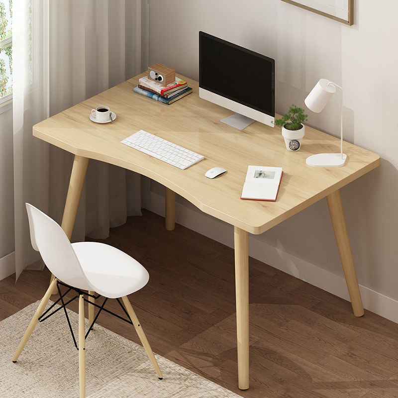Rectangular Shaped Office Desk Natural/White/Black Writing Desk for Office 39"L x 16"W x 29"H Natural Clearhalo 'furn' 'furn_office_desk' 'Furniture' 'Office Desks' 'Office Furniture' 'office_desk' 6843314