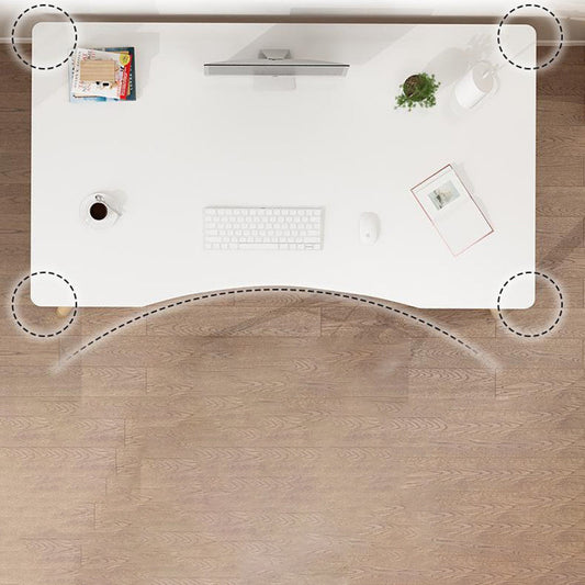 Rectangular Shaped Office Desk Natural/White/Black Writing Desk for Office Clearhalo 'furn' 'furn_office_desk' 'Furniture' 'Office Desks' 'Office Furniture' 'office_desk' 6843315