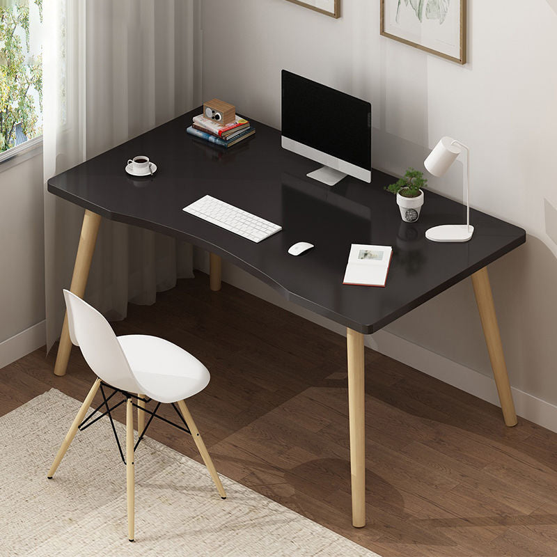 Rectangular Shaped Office Desk Natural/White/Black Writing Desk for Office 39"L x 20"W x 29"H Black Clearhalo 'furn' 'furn_office_desk' 'Furniture' 'Office Desks' 'Office Furniture' 'office_desk' 6843316