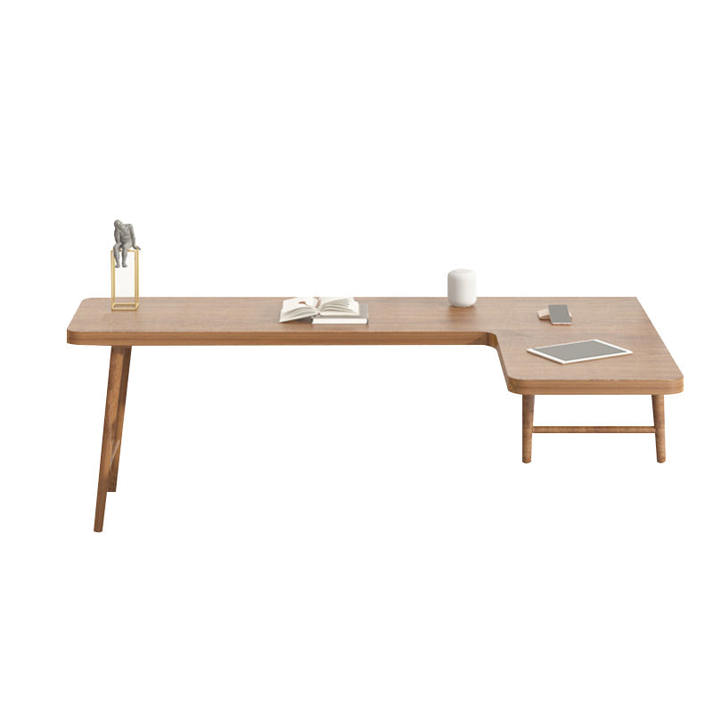Industriekiefern Holz Office Desk L-Form Schreibschalter für Schlafzimmer