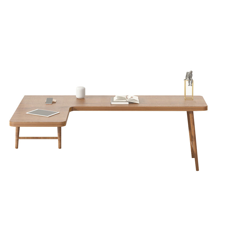 Industriekiefern Holz Office Desk L-Form Schreibschalter für Schlafzimmer