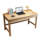 2 Drawers Writing Desk Solid Wood Rectangular Office Desk , 23.62" W