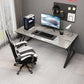 Modern Stone Gaming Desk Rectangular 29.53" Tall Computer Desk 63"L x 31.5"W x 29.5"H White Grey Clearhalo 'furn' 'furn_office_desk' 'Furniture' 'Office Desks' 'Office Furniture' 'office_desk' 6843517