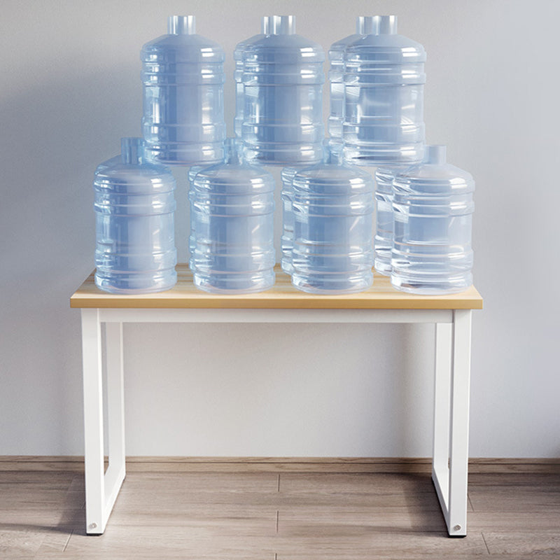 Rechteckig geformtes Büroschreibtisch natürlicher / weißer Schreibtisch für Büro