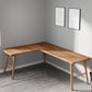Industrial Office Desk Massivholz L-Form Schreibschalter für Schlafzimmer