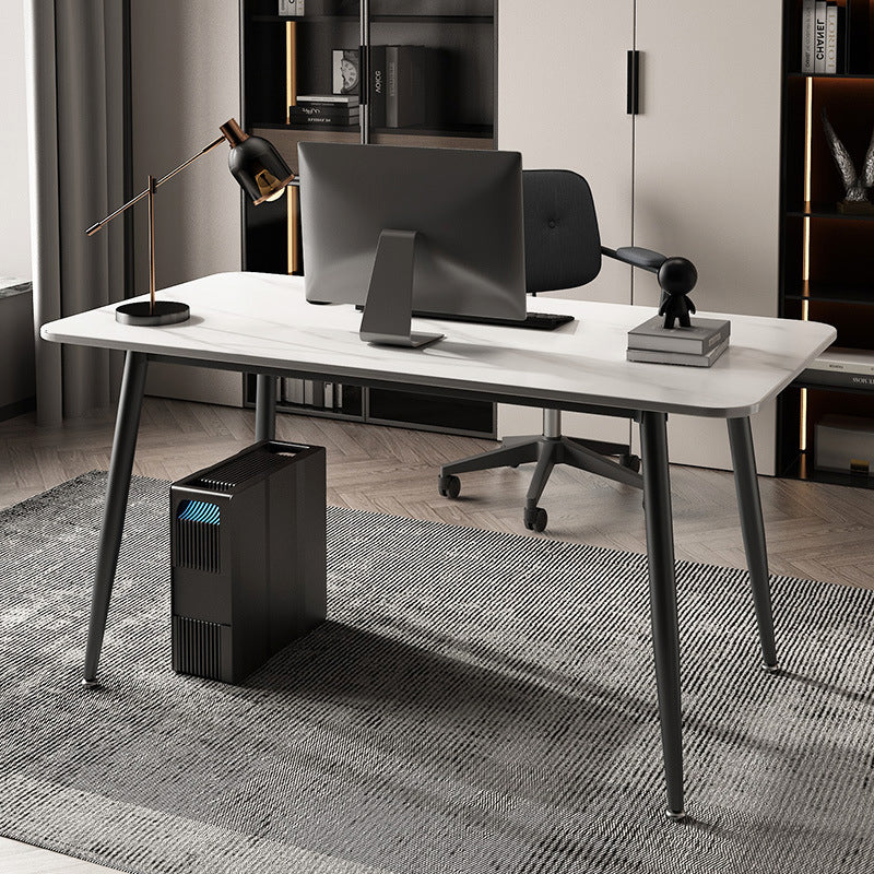 Rectangular Shaped Office Desk White/Black/Grey Writing Desk for Office Clearhalo 'furn' 'furn_office_desk' 'Furniture' 'Office Desks' 'Office Furniture' 'office_desk' 6843667