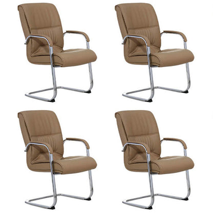 Eigentijdse vaste wapenstoelleren bureaustoelstoel voor kantoor