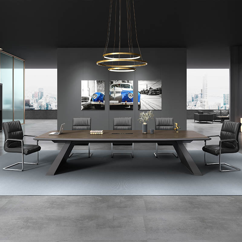 Eigentijdse vaste wapenstoelleren bureaustoelstoel voor kantoor