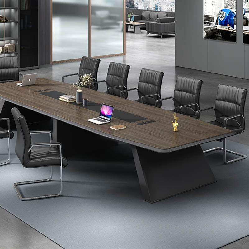 Eigentijdse vaste wapenstoelleren bureaustoelstoel voor kantoor