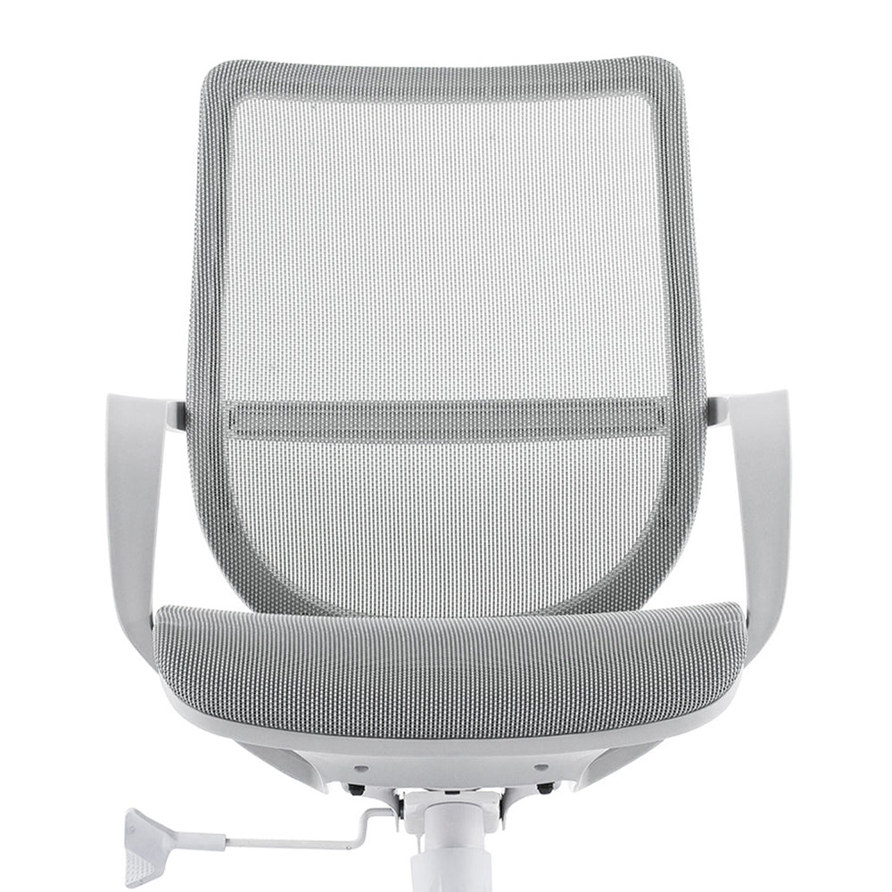 Silla de escritorio de brazos fijos modernos altura de asiento ajustable silla giratoria con ruedas