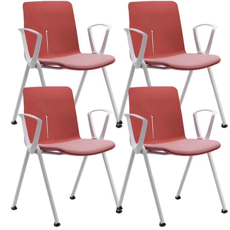 Eigentijdse vaste wapenconferentie stoel mesh stoeltaakstoel voor kantoor