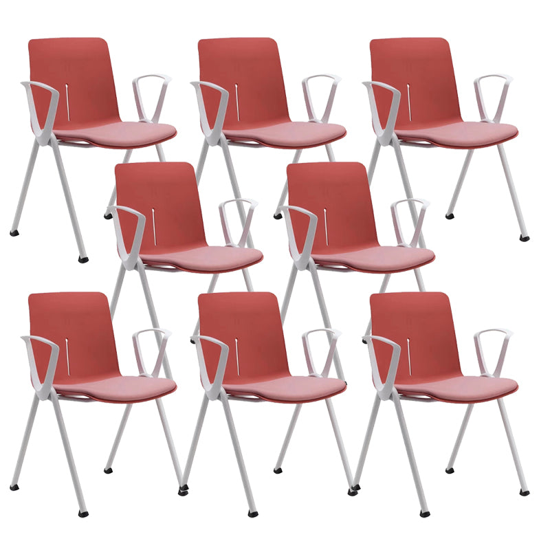 Eigentijdse vaste wapenconferentie stoel mesh stoeltaakstoel voor kantoor