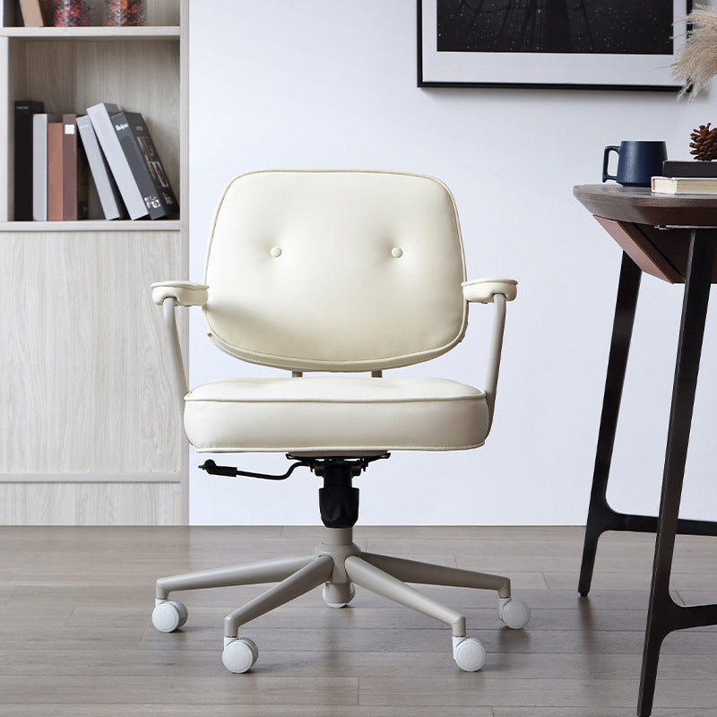 現代のパッド入りのアームズデスクチェアホイールには、オフィスのタスクチェアが含まれています