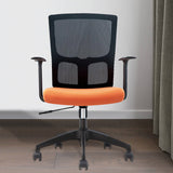 Silla de oficina moderna Armas fijas Tapizadas sin silla de escritorio angustiante con ruedas