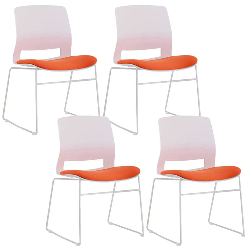 Eigentijdse no arm conferentie stoel benen inclusief bureaustoel voor kantoor