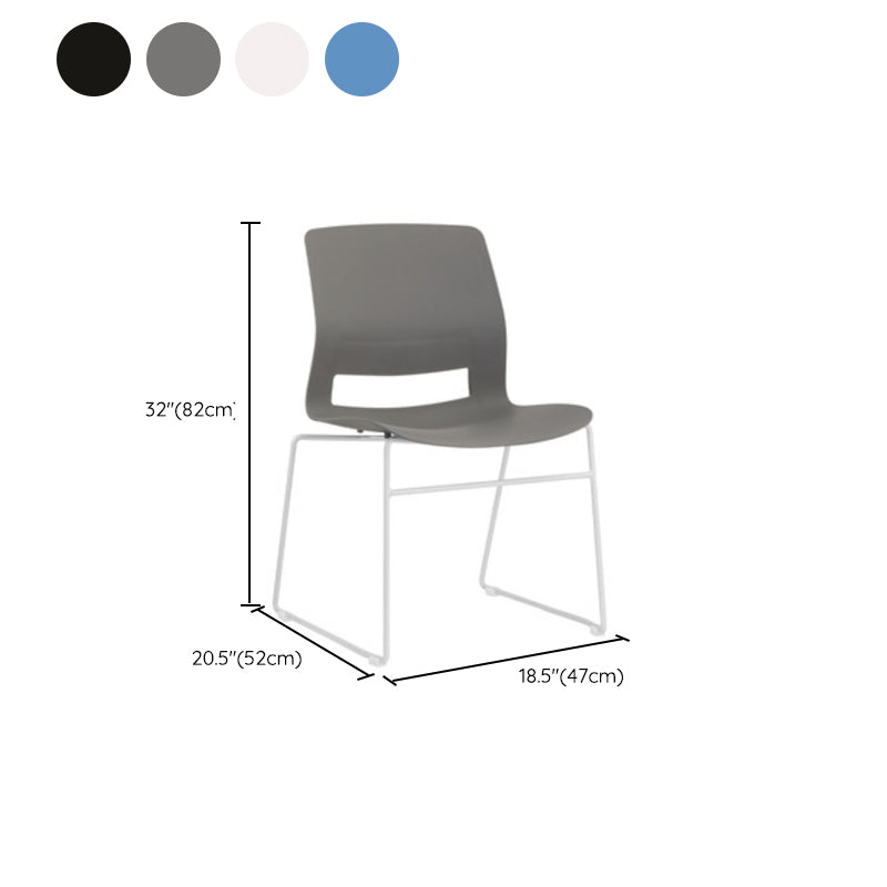 Eigentijdse no arm conferentie stoel benen inclusief bureaustoel voor kantoor