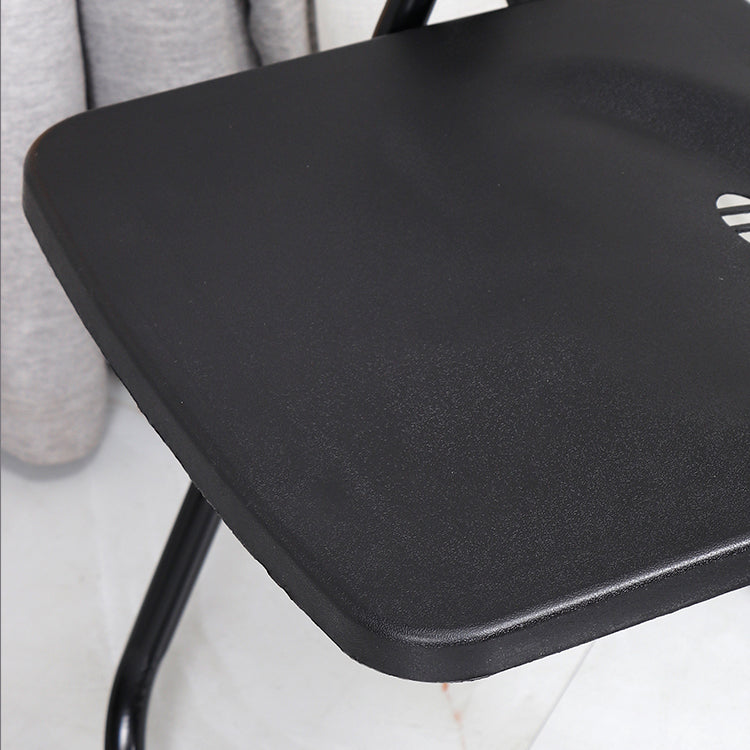 Contemporary Metal Office Chair No Wheels Desk Chair without Arm Clearhalo 'furn' 'furn_office_chair' 'Furniture' 'Office Chairs' 'Office Furniture' 'office_chair' 6843948