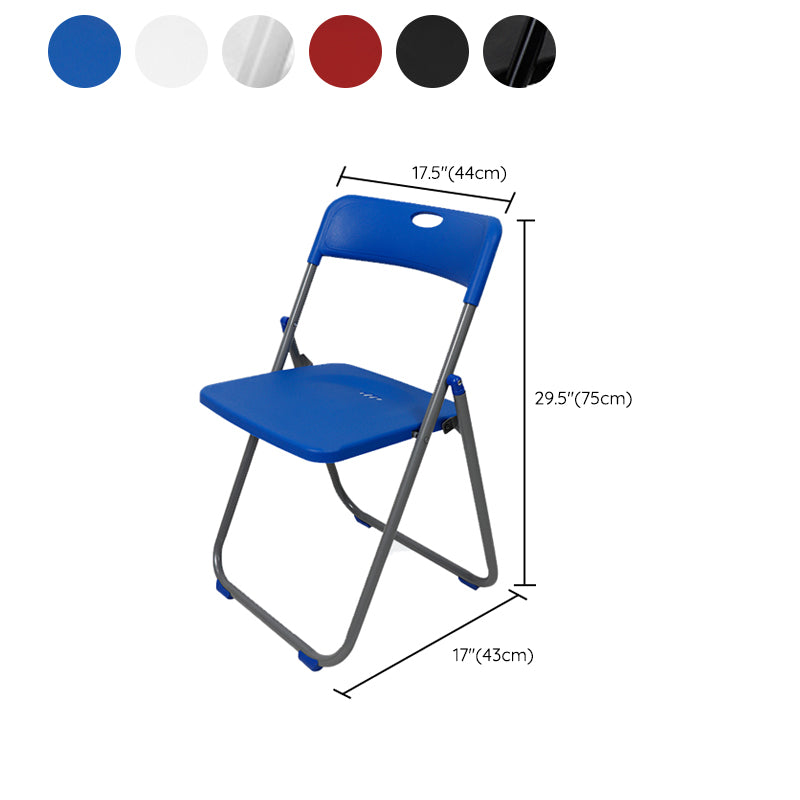Contemporary Metal Office Chair No Wheels Desk Chair without Arm Clearhalo 'furn' 'furn_office_chair' 'Furniture' 'Office Chairs' 'Office Furniture' 'office_chair' 6843973