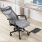 Fixed Arms Desk Chair Modern Adjustable Seat Height Ergonomic Chair with Wheels