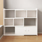 Engineered Wood Standard Bookshelf Contemporary Closed Back with Shelves